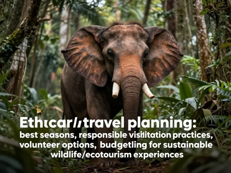 How to plan your visit — best seasons, responsible visitation practices, volunteer options, and budgeting for ethical experiences
