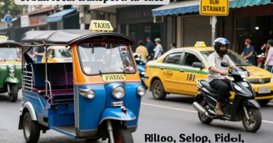 Local Transport in Cities and Towns: Tuk-tuks, Motorbike Rentals, Taxis, and Safety Tips