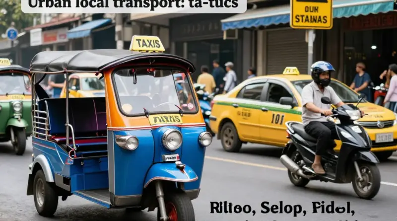 Local Transport in Cities and Towns: Tuk-tuks, Motorbike Rentals, Taxis, and Safety Tips