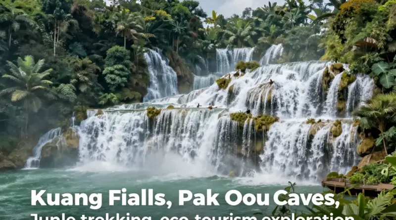 Outdoor Adventures and Day Trips — Kuang Si Falls, Pak Ou Caves, Trekking, and Responsible Eco-Tourism