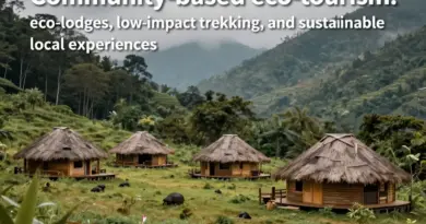 Sustainable Activities and Experiences: Community-Based Tourism, Eco-Lodges, and Low-Impact Trekking