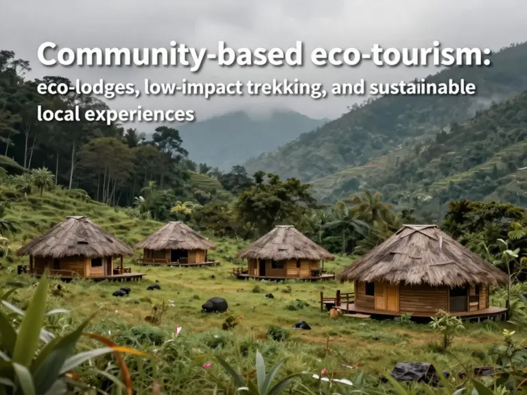 Sustainable Activities and Experiences: Community-Based Tourism, Eco-Lodges, and Low-Impact Trekking