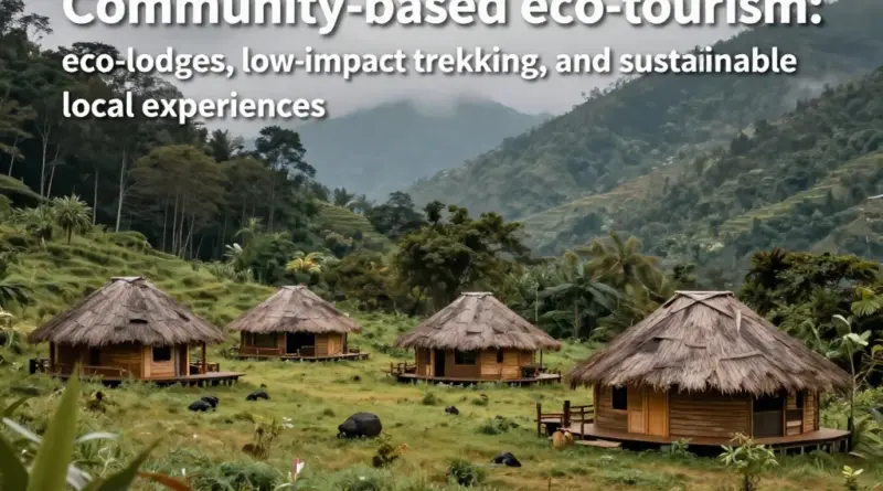 Sustainable Activities and Experiences: Community-Based Tourism, Eco-Lodges, and Low-Impact Trekking