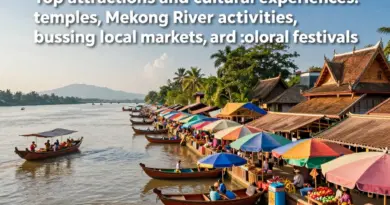 Top Attractions and Cultural Experiences — Temples, Mekong River Activities, Local Markets, and Festivals