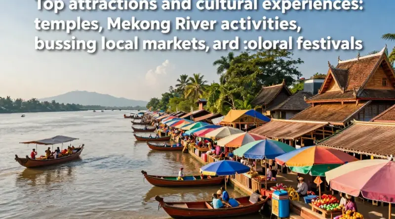 Top Attractions and Cultural Experiences — Temples, Mekong River Activities, Local Markets, and Festivals