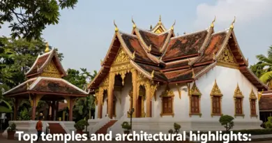 Top Temples and Architectural Highlights: Must-See Wats, Royal Palace, and Distinctive Lao-French Colonial Buildings