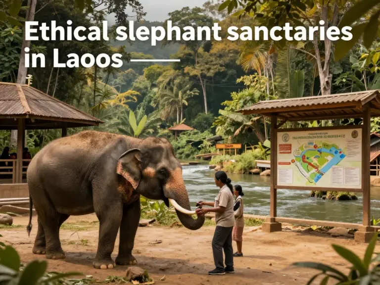 Top ethical elephant sanctuaries in Laos — detailed profiles, location, what to expect, admission policies, and conservation impact