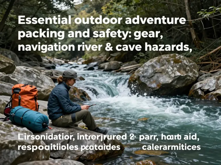 What to Pack and Safety Tips: Essential Gear, Navigation, River/Cave Hazards, First Aid, and Responsible Adventure Practices