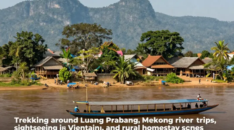 Activity-specific items: trekking Luang Prabang, river trips on the Mekong, city touring in Vientiane, and rural homestays