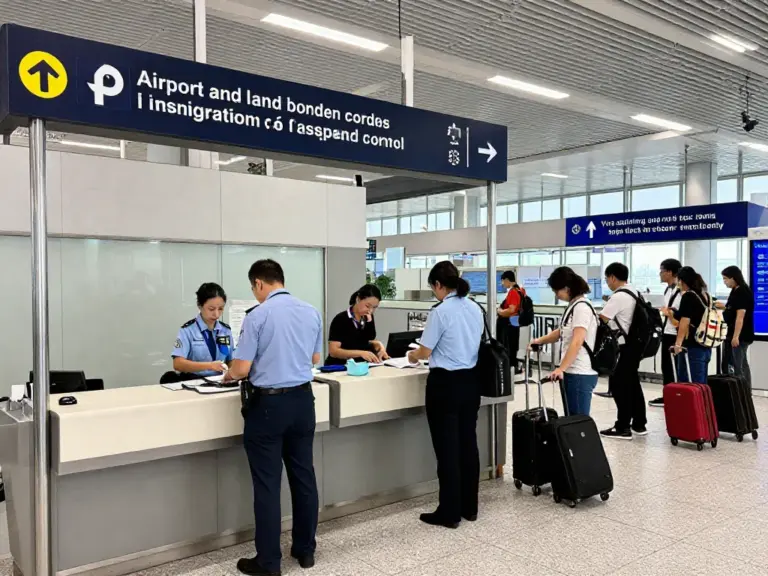 Arrival and border procedures: immigration, visa extension, overstays, fines, and tips for smooth entry at airports and land borders