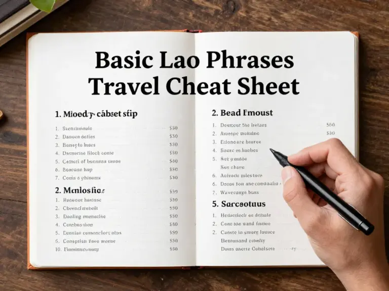 Learning Basic Lao Phrases: The Essential Traveler’s Cheat Sheet