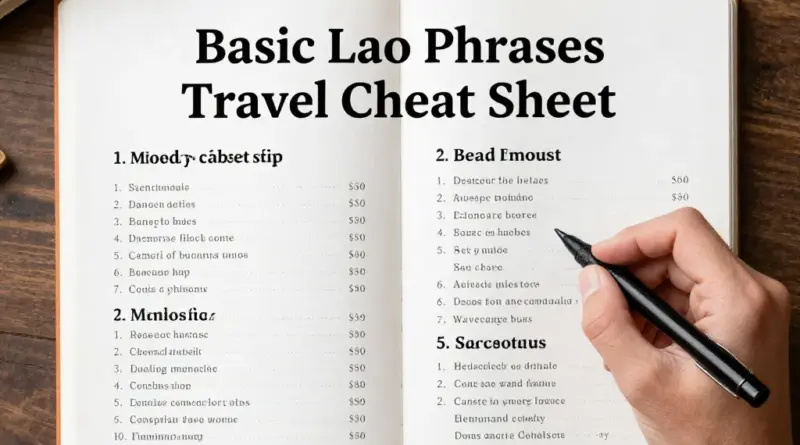 Learning Basic Lao Phrases: The Essential Traveler’s Cheat Sheet