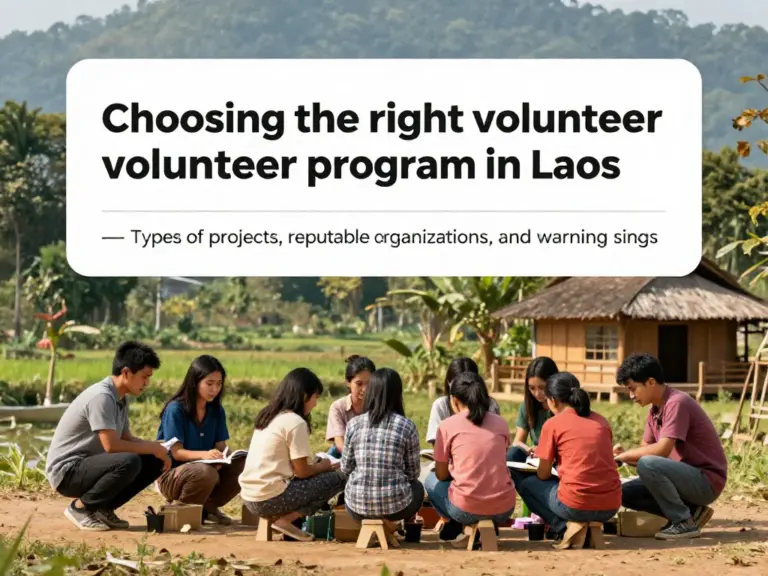 How to Choose the Right Volunteer Program in Laos: Types of Projects, Reputable Organizations, and Red Flags to Watch For