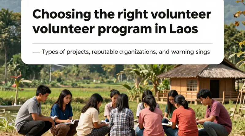 How to Choose the Right Volunteer Program in Laos: Types of Projects, Reputable Organizations, and Red Flags to Watch For