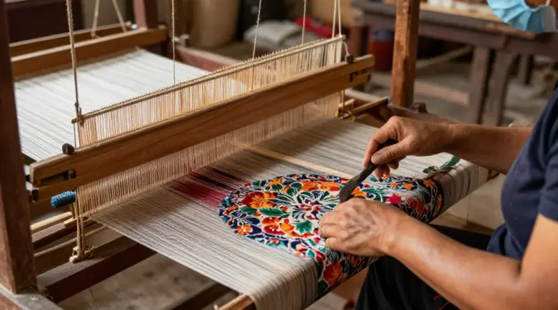 Materials, Tools, and Step-by-Step Process of Traditional Lao Silk Weaving