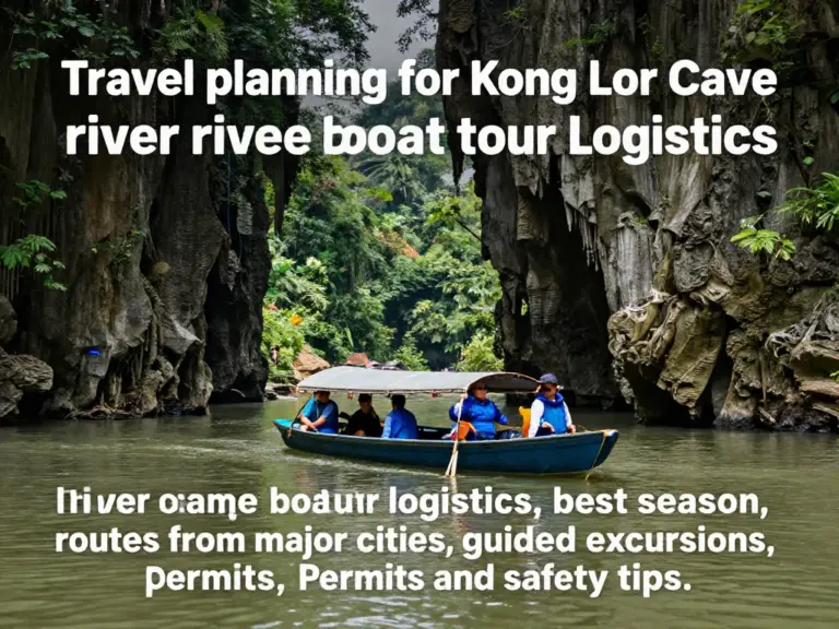 Planning your trip to Kong Lor Cave: best time to visit, how to get there from major cities, guided tour options, permits, and safety tips for river cave excursions