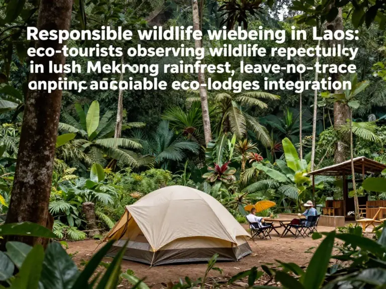 Protecting Laos’ Natural Ecosystems: Responsible Wildlife Viewing, Leave-No-Trace Principles, and Sustainable Accommodation Choices