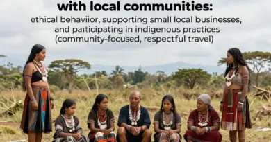 Respecting Local Communities and Culture: Ethical Behavior, Supporting Local Businesses, and Engaging with Indigenous Practices