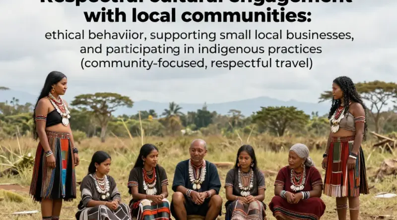 Respecting Local Communities and Culture: Ethical Behavior, Supporting Local Businesses, and Engaging with Indigenous Practices