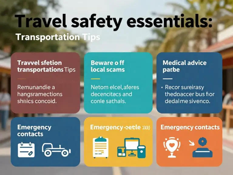 Staying Safe and Healthy: Transportation, Local Scams to Watch For, Medical Tips, and Emergency Contacts