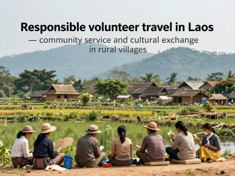Volunteering Opportunities in Laos: How to Give Back Responsibly During Your Travels