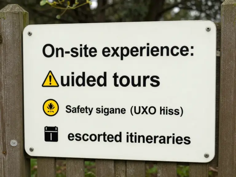 What to Expect On-Site: Tours, Safety (UXO Risk), Facilities, and Guided Itineraries
