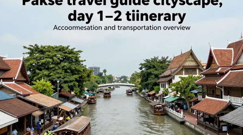 Day 1–2 in Pakse: Best Things to Do, Where to Stay, and How to Get Around