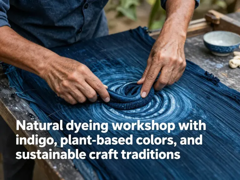 Exploring Natural Dyeing Workshops: Indigo, Plant-Based Colors, and Sustainable Craft Traditions