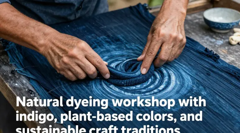 Exploring Natural Dyeing Workshops: Indigo, Plant-Based Colors, and Sustainable Craft Traditions