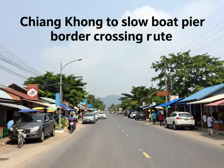 How to Get from Chiang Khong to the Slow Boat Pier and Cross the Border