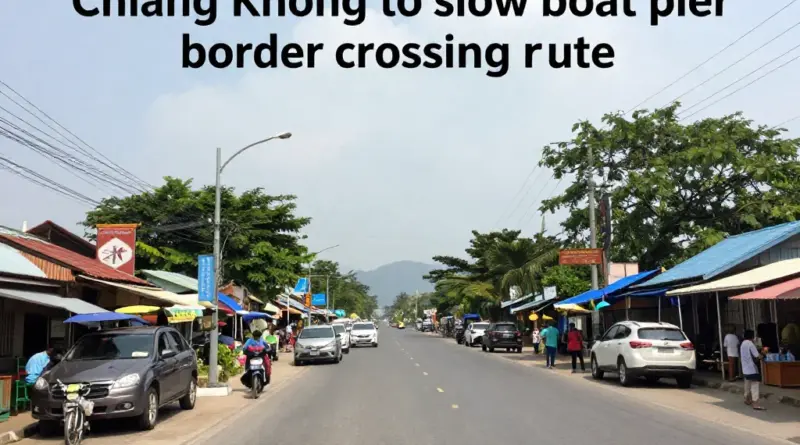 How to Get from Chiang Khong to the Slow Boat Pier and Cross the Border