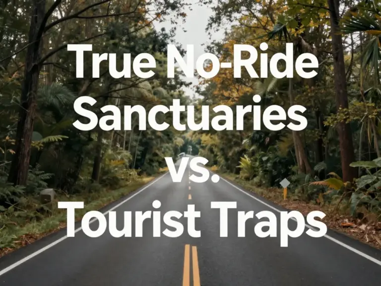 How to Spot True No-Ride Sanctuaries and Avoid Tourist Traps