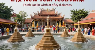 Lao New Year (Pi Mai) Festival: Water, Sand Stupas, and Temple Rituals