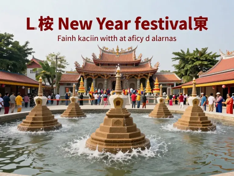 Lao New Year (Pi Mai) Festival: Water, Sand Stupas, and Temple Rituals