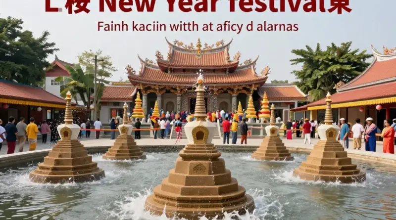 Lao New Year (Pi Mai) Festival: Water, Sand Stupas, and Temple Rituals