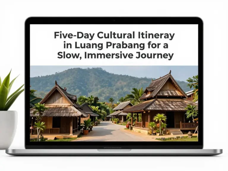 A 5-Day Cultural Itinerary in Luang Prabang for a Slower, Deeper Trip
