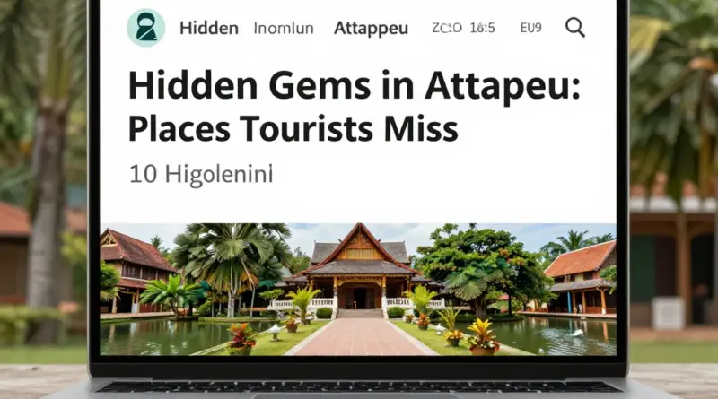 Hidden Gems in Attapeu: 10 Places Most Tourists Miss